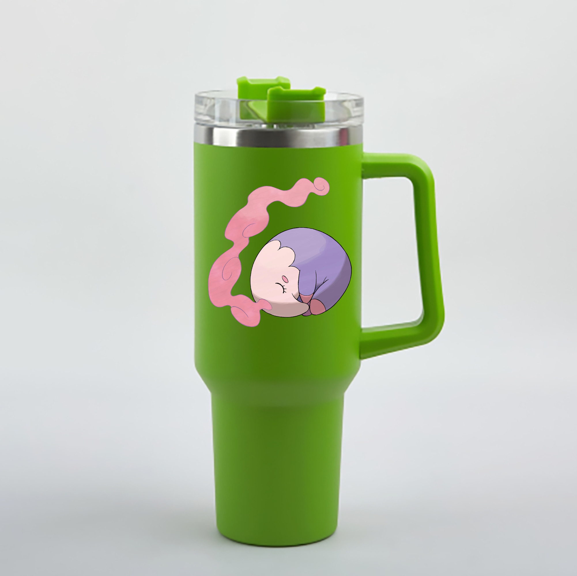 （画像用） ポケットモンスター Pokémon 1200mL車用タンブラー - クリスタルステッカー（プラスチックストロー付き）
